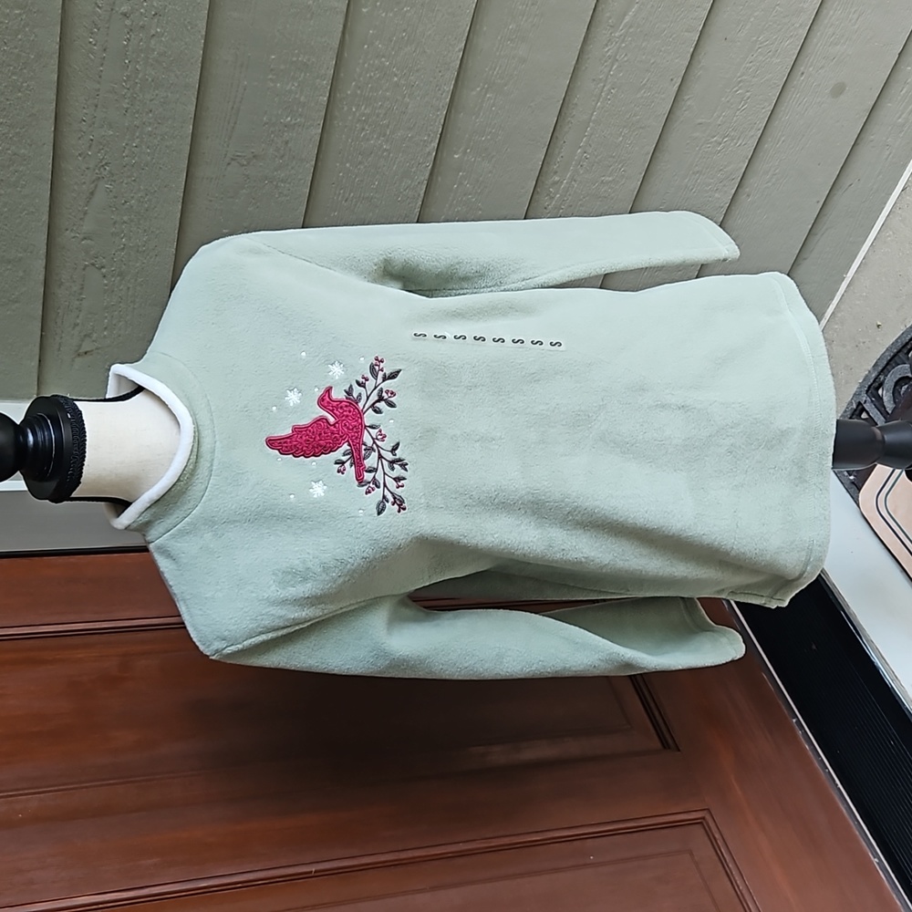 CROFT & BARROW TURTLE NECK SWEATER BIRD SNOWFLAKES NEW S SMALL